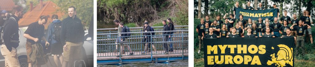 Links: Vincenzo Richter, Paul Schäffler und Nico Viedert bei Wanderung in Rochsburg. Foto: Pixelarchiv. Mitte: Unbekannt, Nico Viedert, Lucas Denk, Linda Kraft, Merlin Ulbrich und Clara Wagner in Rochsburg. Foto: Pixelarchiv. Rechts: Sporttag der IB im Raum Stuttgart: Vorn: Tim Oliver Franz, Erik Ahrens, Tobias Lingg, Dennis Hock, Vincenzo Richter. 2. Reihe Marius Keipp, Annie Hunecke, unbekannt, Johannes Poensgen, unbekannt, Merlin Ulbrich, unbekannt. 3. Reihe: Ab Mitte: Phil Friedrich, Tony Kraft, Paul Schäffler. Vor dem Transparent: Hagen Rühle. Hintere Reihe: Maximilian Märkl, Michael Seibold, Manuel Corchia, unbekannt.